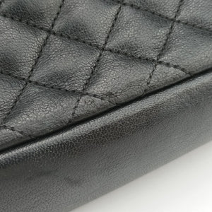 Pre-owned Yves Saint Laurent ENVELOPE Black Leather 428125 shoulderbag | stylenewstar