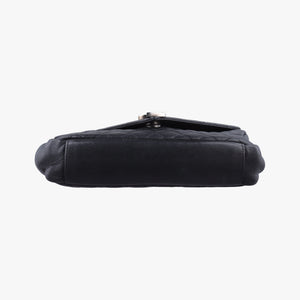 Pre-owned Yves Saint Laurent ENVELOPE Black Leather 428125 shoulderbag | stylenewstar