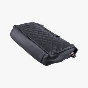 Pre-owned Yves Saint Laurent ENVELOPE Black Leather 428125 shoulderbag | stylenewstar