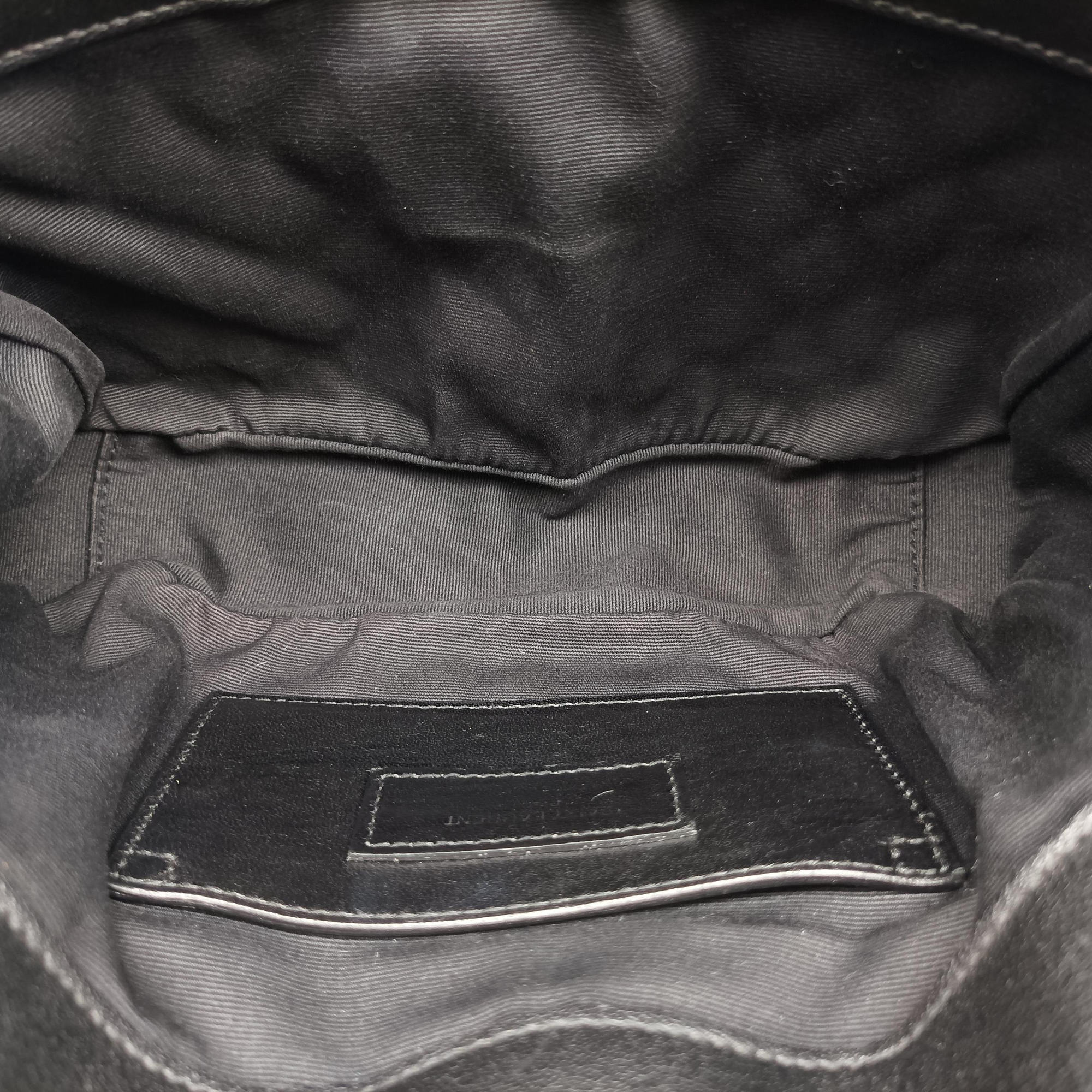 Pre-owned Yves Saint Laurent ENVELOPE Black Leather 428125 shoulderbag | stylenewstar