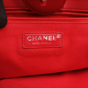 Vintage Chanel Up in the Air Perforated French Riviera Red Leather A67654 shoulderbag | stylenewstar