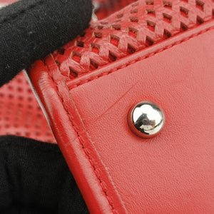 Vintage Chanel Up in the Air Perforated French Riviera Red Leather A67654 shoulderbag | stylenewstar