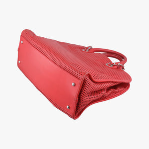 Vintage Chanel Up in the Air Perforated French Riviera Red Leather A67654 shoulderbag | stylenewstar