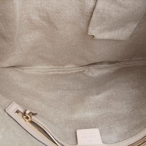 Pre-owned Gucci Flora Wave Hobo Blue ×l White Canvas×leather 170014 shoulderbag | stylenewstar