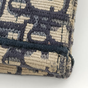 Pre-owned Christian Dior Book Tote Navy Jacquard  handbag | stylenewstar