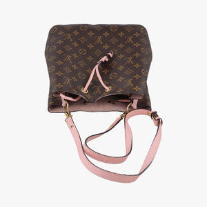 Secondhand Louis Vuitton NeoNoe BROWN×Rose Poodle Monogram Canvas M44022 shoulderbag | stylenewstar