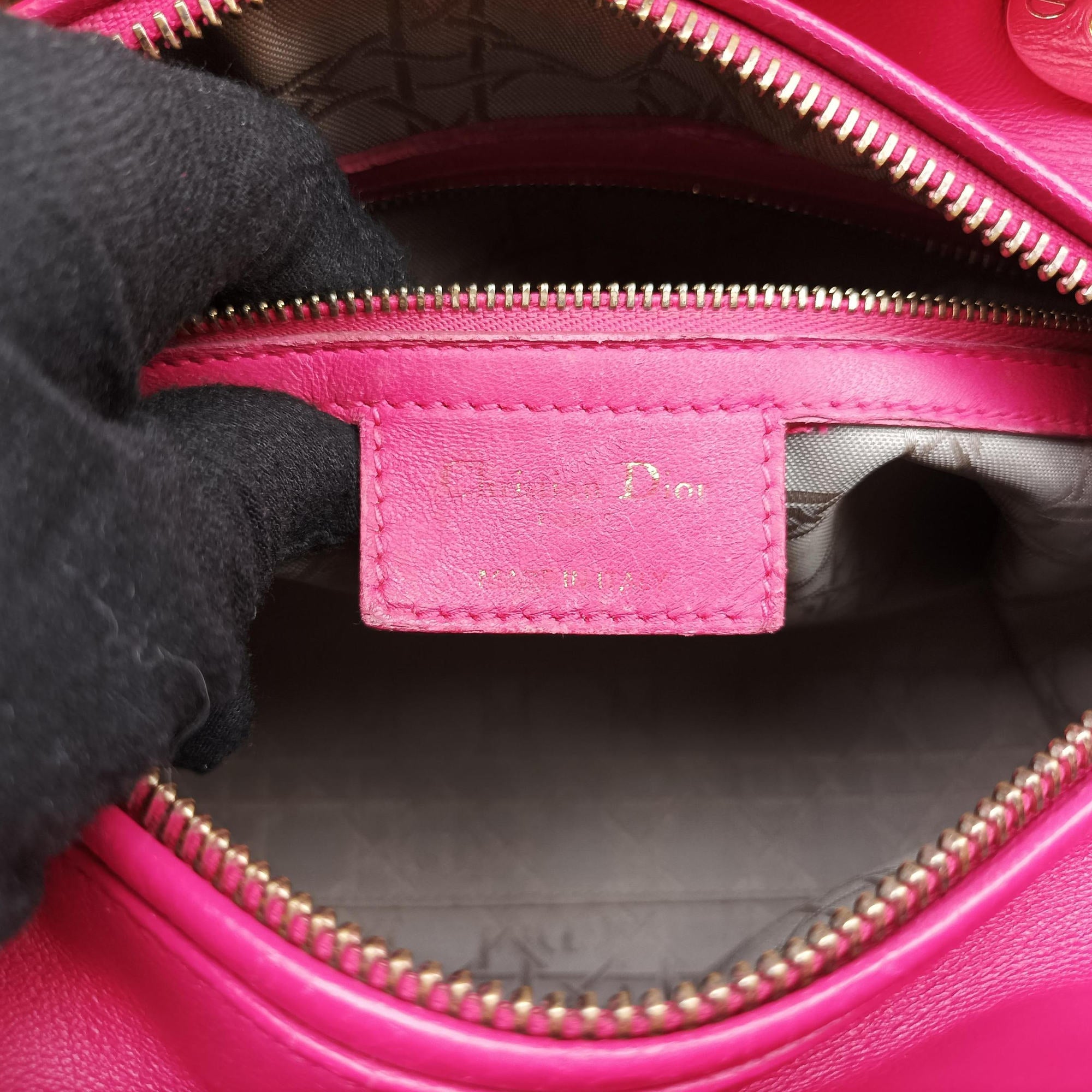 Secondhand Christian Dior Lady Dior Rose lambskin  handbag | stylenewstar