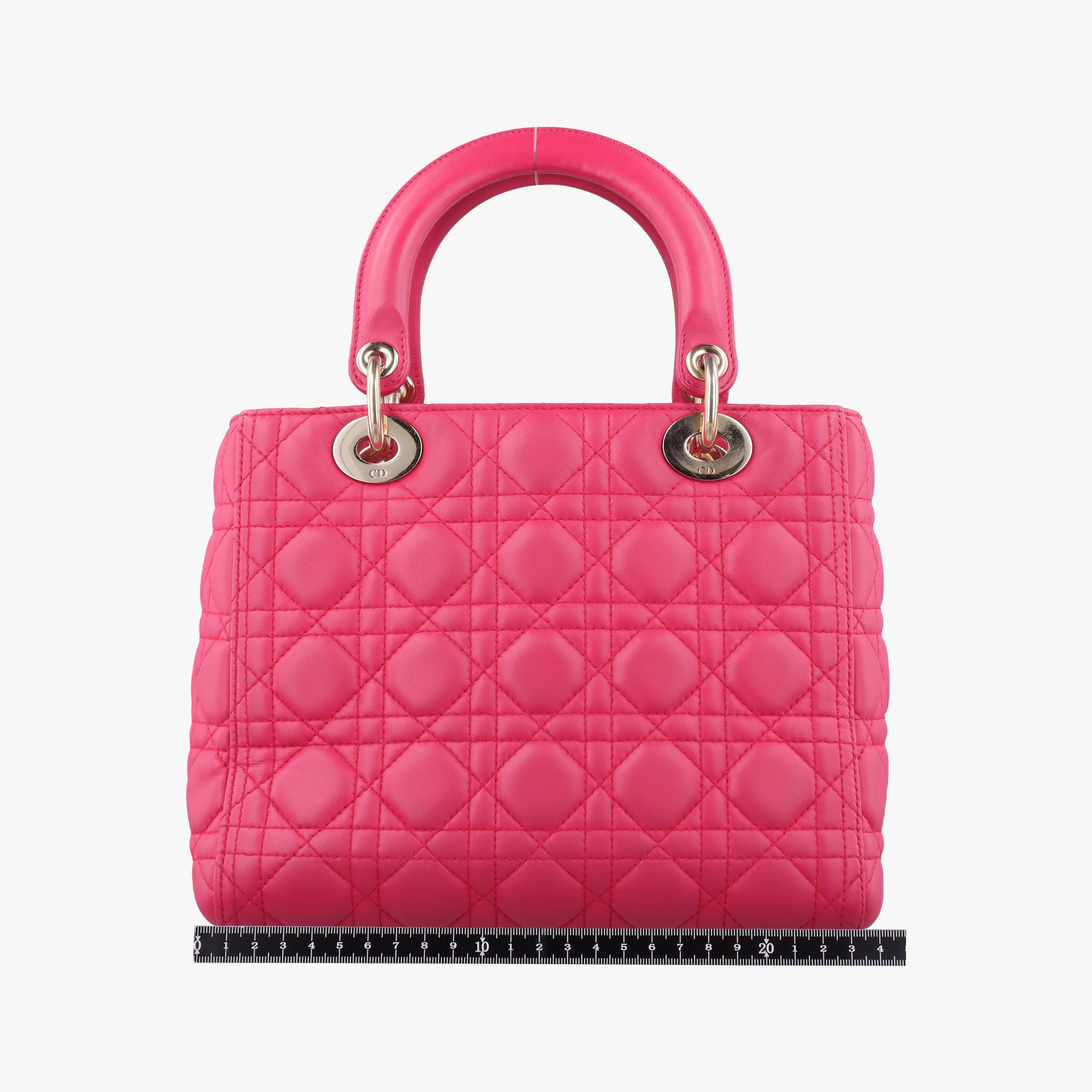 Secondhand Christian Dior Lady Dior Rose lambskin  handbag | stylenewstar