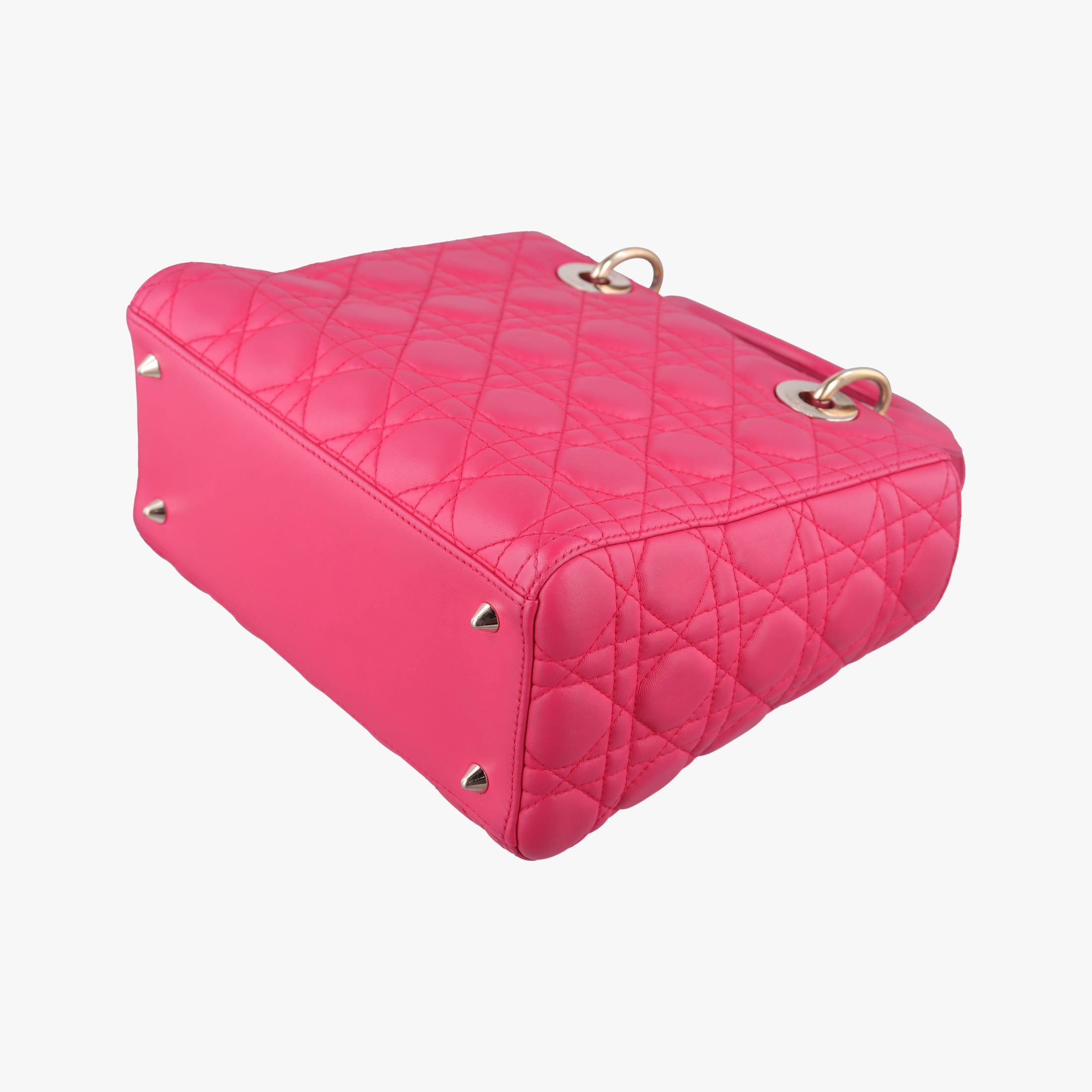 Secondhand Christian Dior Lady Dior Rose lambskin  handbag | stylenewstar