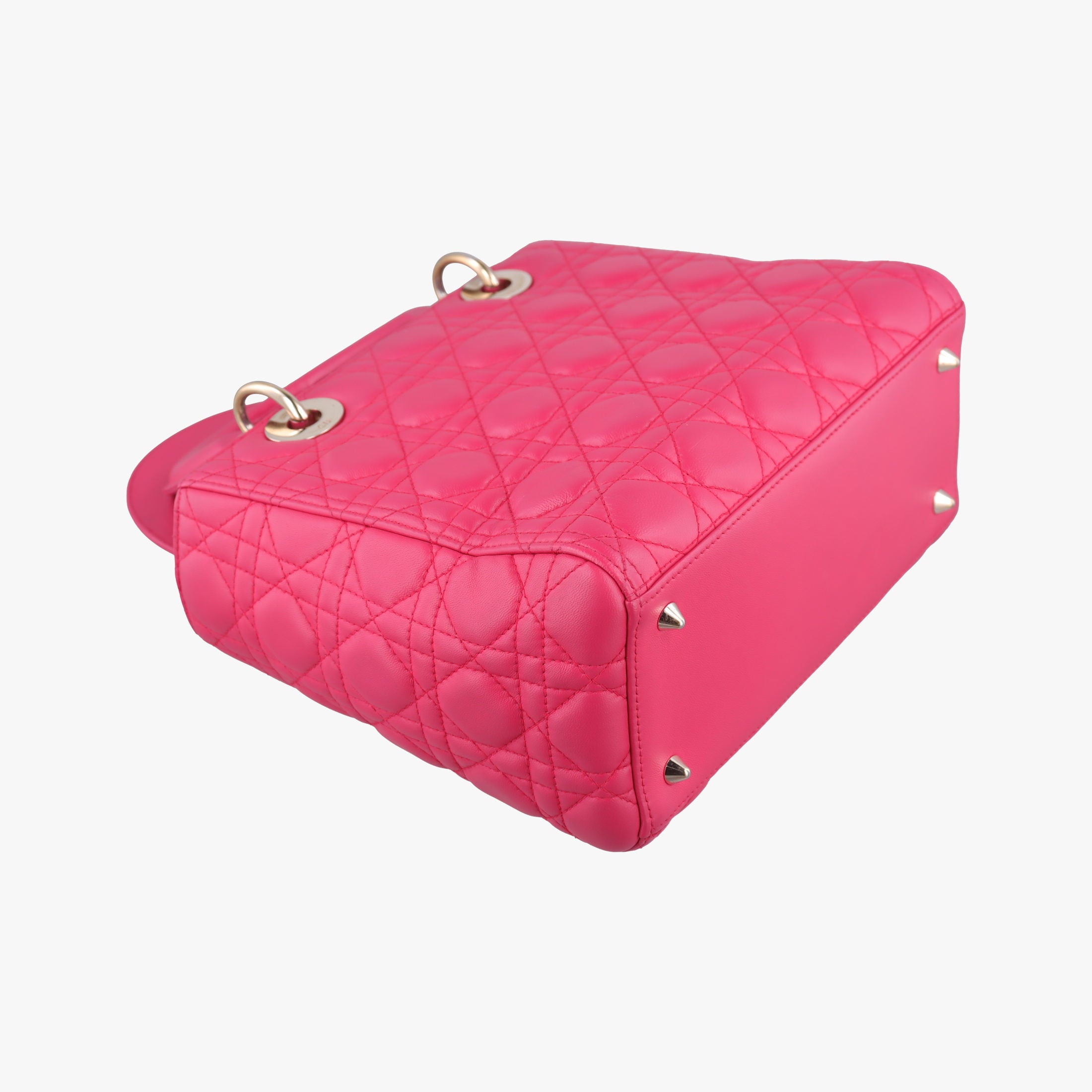 Secondhand Christian Dior Lady Dior Rose lambskin  handbag | stylenewstar