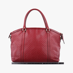 Pre-owned Gucci Microguccissima Red Leather 449657 shoulderbag | stylenewstar