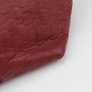 Pre-owned Gucci Microguccissima Red Leather 449657 shoulderbag | stylenewstar