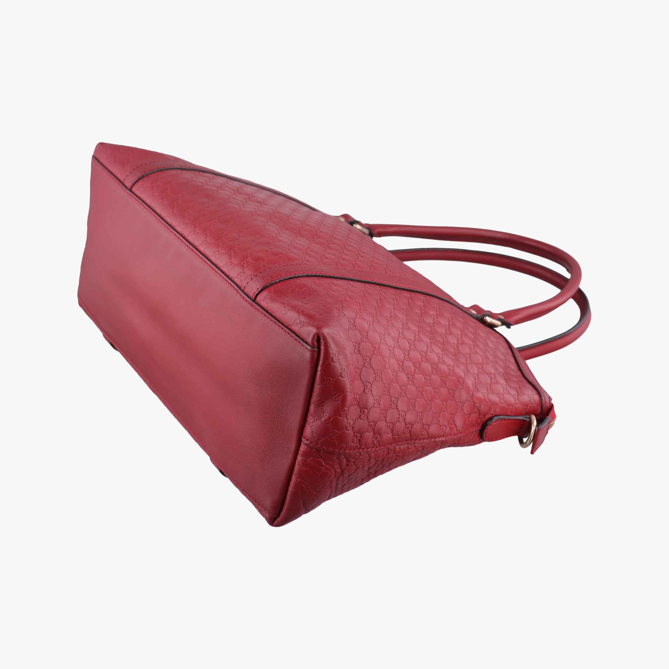 Pre-owned Gucci Microguccissima Red Leather 449657 shoulderbag | stylenewstar