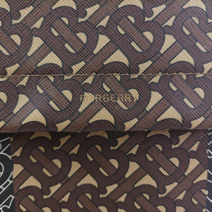 Pre-owned Burberry Monogram Stripe Brown×Multicolour PVC coated canvas x leather  bum bag/waist bag | stylenewstar