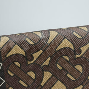 Pre-owned Burberry Monogram Stripe Brown×Multicolour PVC coated canvas x leather  bum bag/waist bag | stylenewstar