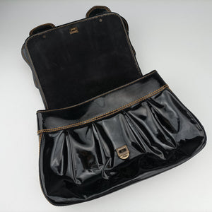 Pre-owned Fendi B Bag Black Patent 8BN165 handbag | stylenewstar