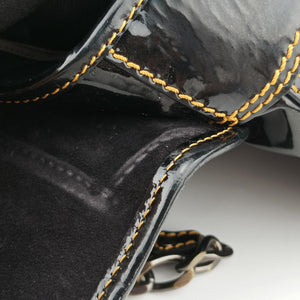 Pre-owned Fendi B Bag Black Patent 8BN165 handbag | stylenewstar