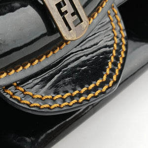 Pre-owned Fendi B Bag Black Patent 8BN165 handbag | stylenewstar
