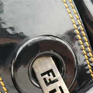 Pre-owned Fendi B Bag Black Patent 8BN165 handbag | stylenewstar