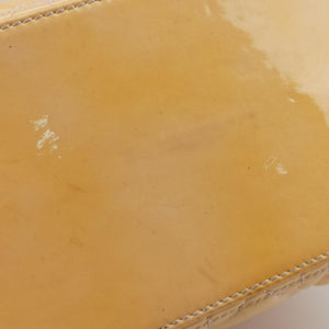Pre-owned Christian Dior Lady Dior Beige Patent  shoulderbag | stylenewstar