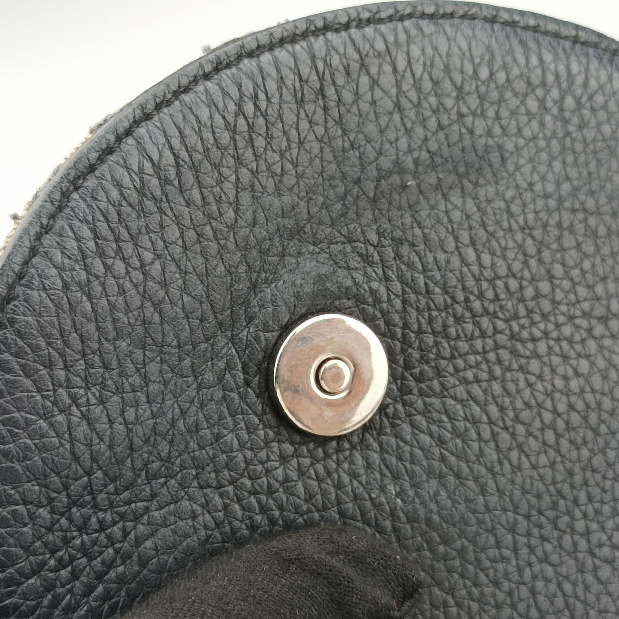 Pre-owned Christian Dior Saddle Pouch Navy×Black Jacquard  shoulderbag | stylenewstar
