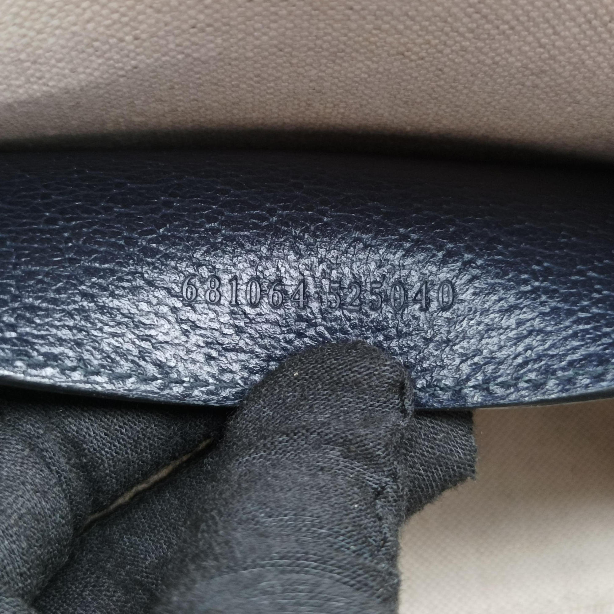 Pre-owned Gucci Ophidia beige×Black×Multicolour PVC coated canvas×leather 681064 shoulderbag | stylenewstar