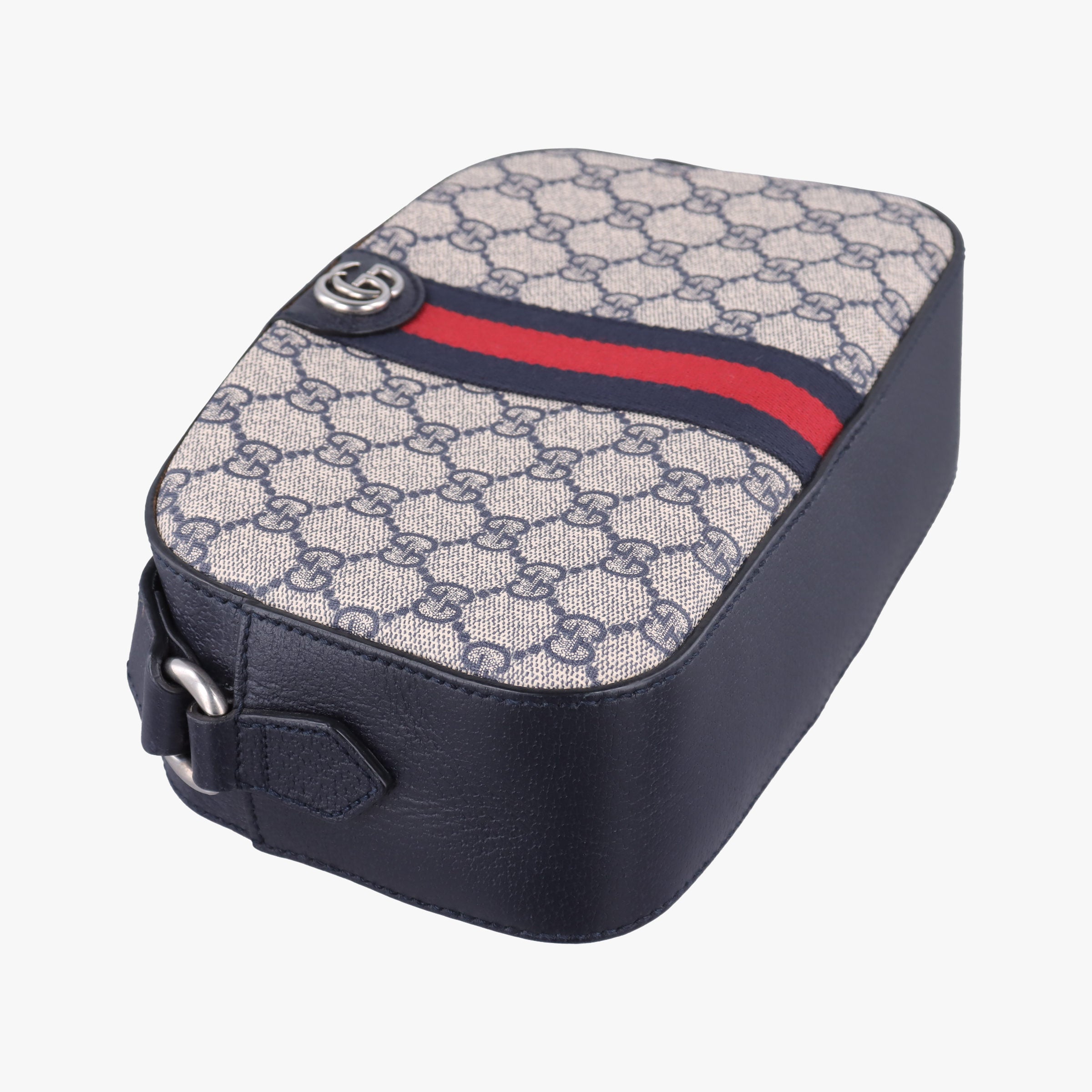 Pre-owned Gucci Ophidia beige×Black×Multicolour PVC coated canvas×leather 681064 shoulderbag | stylenewstar