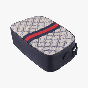 Pre-owned Gucci Ophidia beige×Black×Multicolour PVC coated canvas×leather 681064 shoulderbag | stylenewstar