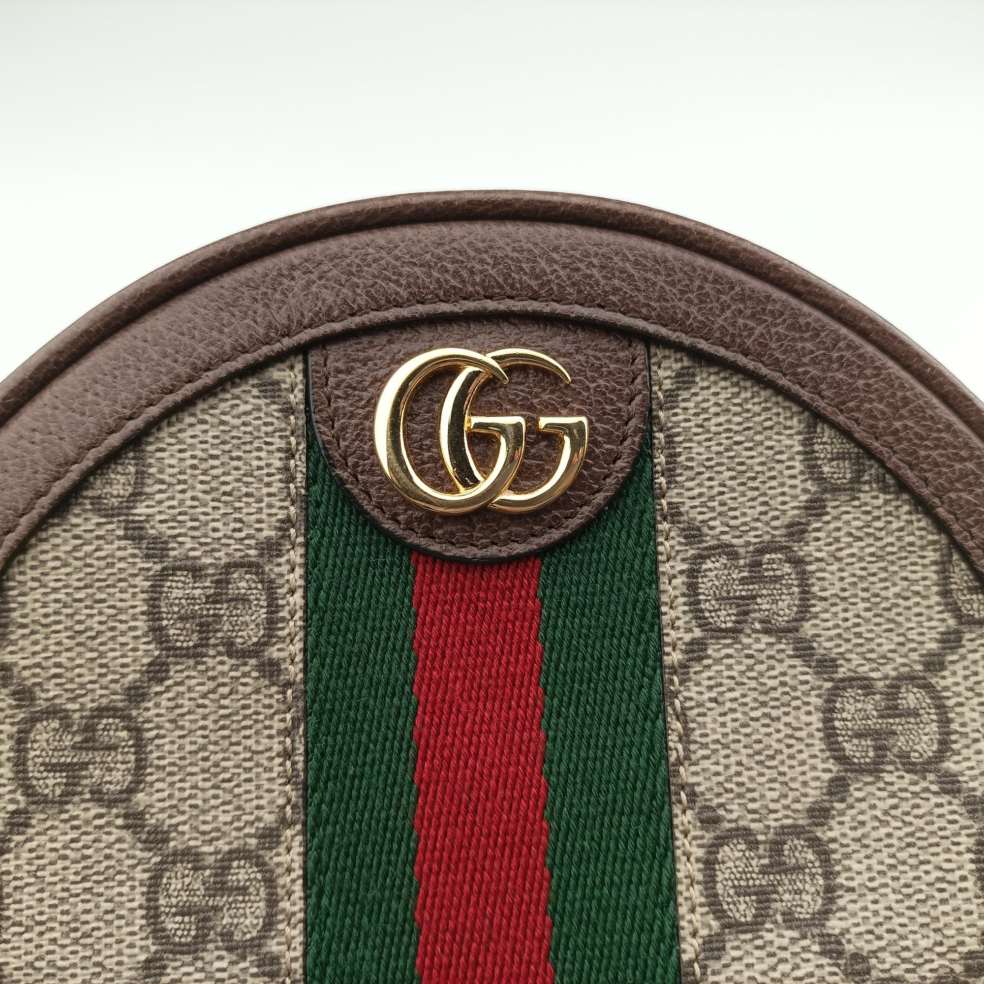 Vintage Gucci Ophidia Brown×beige×multi PVC coated canvas×Leather 598661 backpack/rucksack | stylenewstar