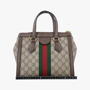 Secondhand Gucci Ophidia brown×red×green PVC coated canvas×Leather 547551 shoulderbag | stylenewstar