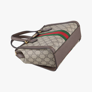 Secondhand Gucci Ophidia brown×red×green PVC coated canvas×Leather 547551 shoulderbag | stylenewstar
