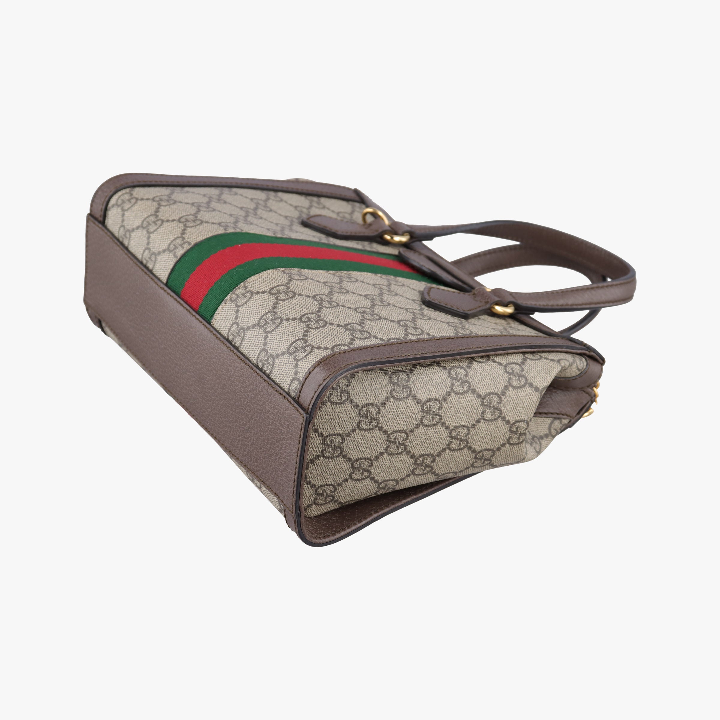 Secondhand Gucci Ophidia brown×red×green PVC coated canvas×Leather 547551 shoulderbag | stylenewstar