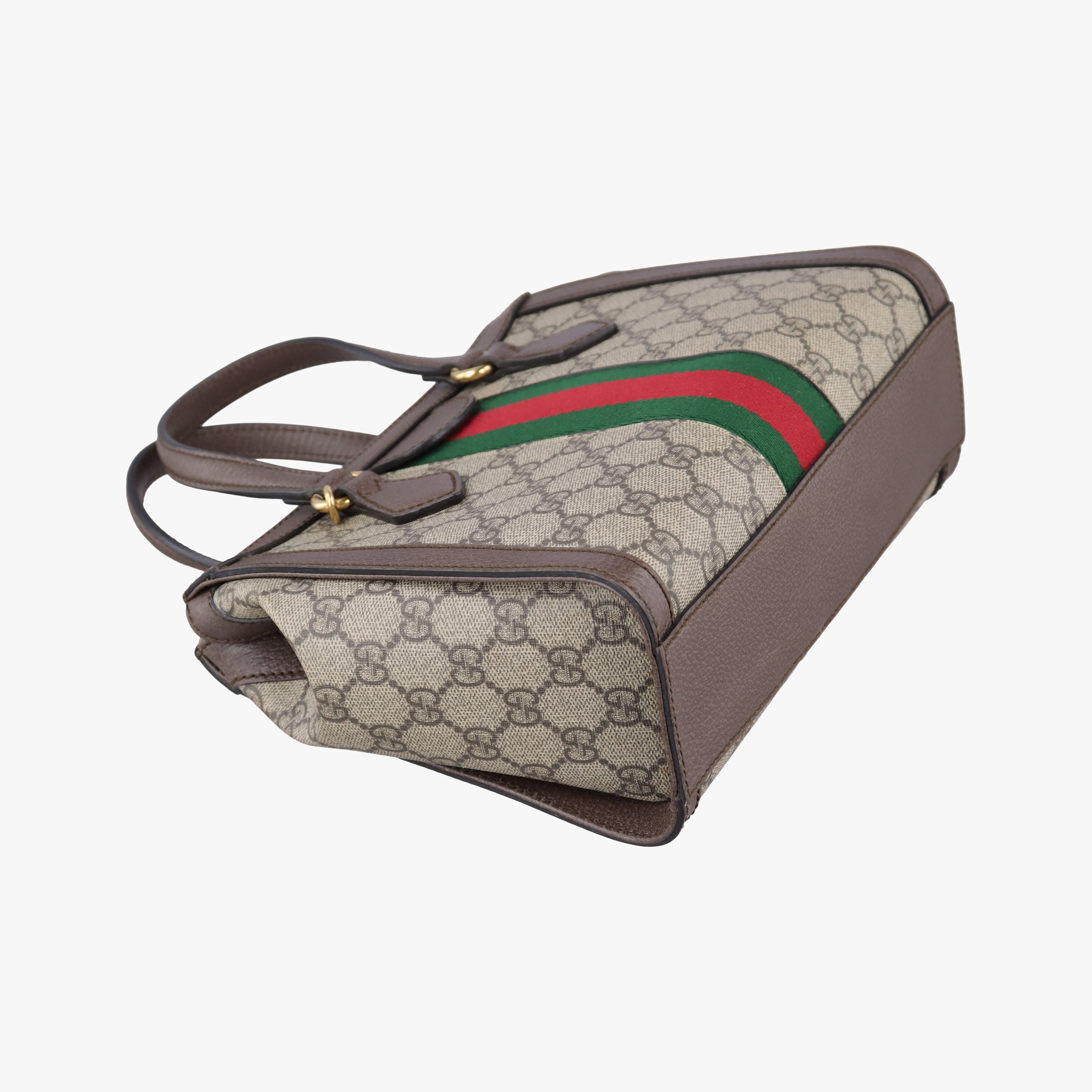 Secondhand Gucci Ophidia brown×red×green PVC coated canvas×Leather 547551 shoulderbag | stylenewstar