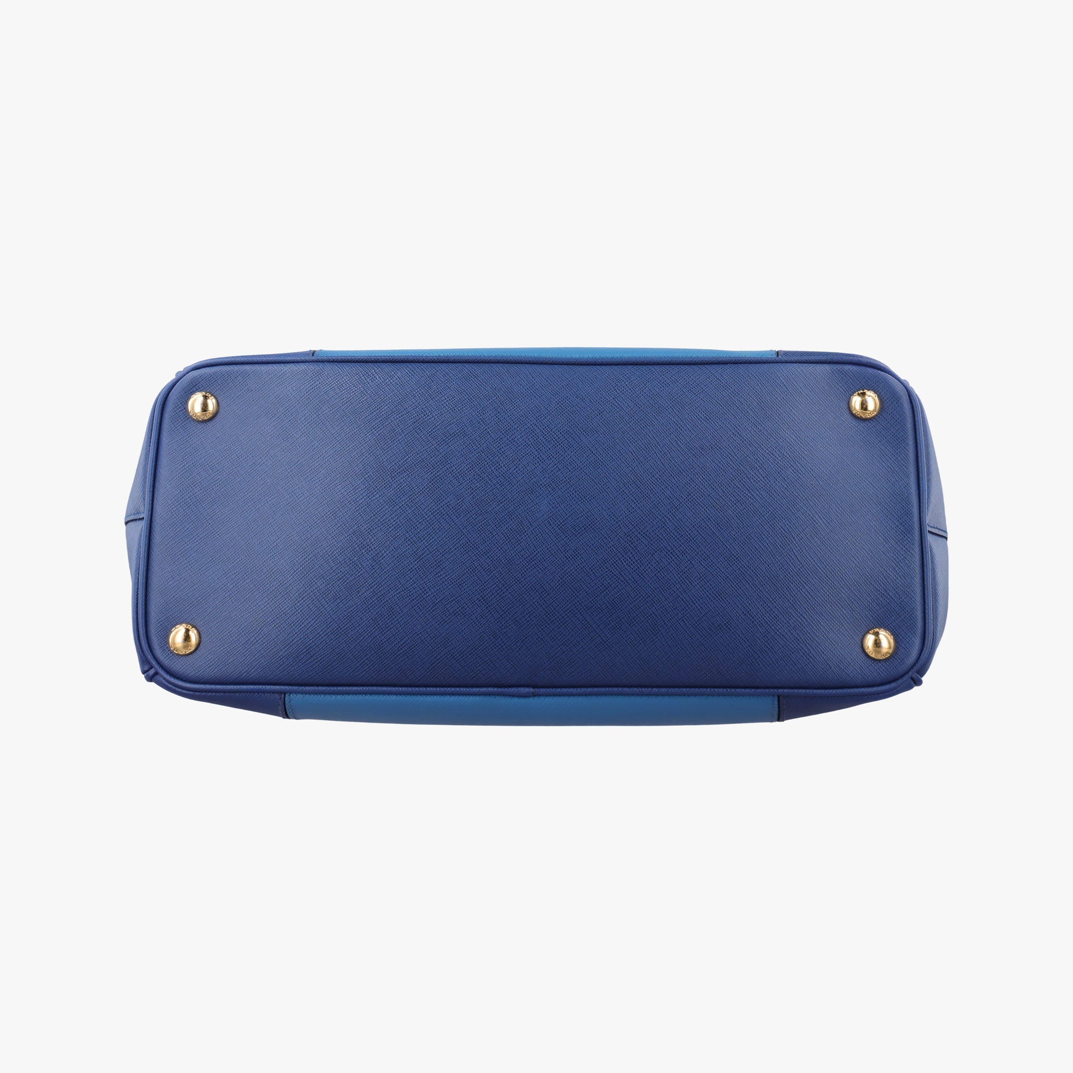 Secondhand Prada Galleria Blue×Navy SAFFIANO Leather B2274C shoulderbag | stylenewstar