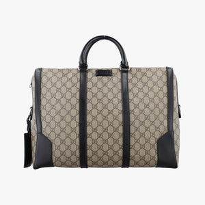 Pre-owned Gucci KALEIDO Beige×black PVC coated canvas×Leather 406384 handbag | stylenewstar