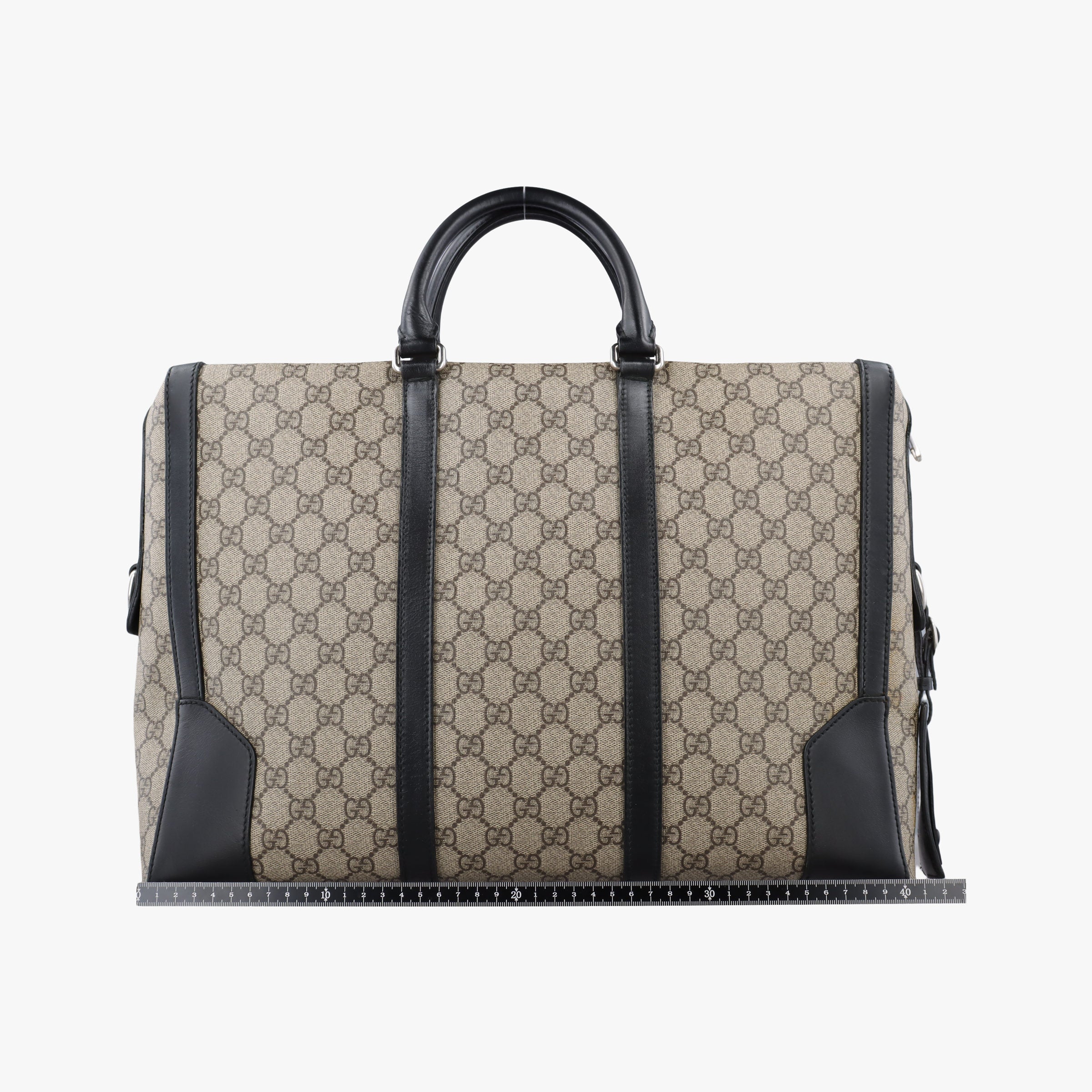 Pre-owned Gucci KALEIDO Beige×black PVC coated canvas×Leather 406384 handbag | stylenewstar