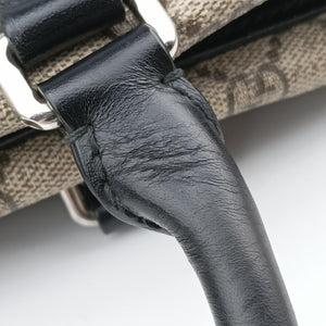 Pre-owned Gucci KALEIDO Beige×black PVC coated canvas×Leather 406384 handbag | stylenewstar