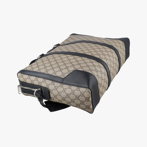 Pre-owned Gucci KALEIDO Beige×black PVC coated canvas×Leather 406384 handbag | stylenewstar