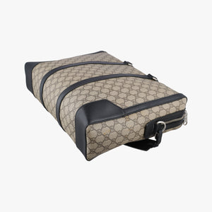 Pre-owned Gucci KALEIDO Beige×black PVC coated canvas×Leather 406384 handbag | stylenewstar