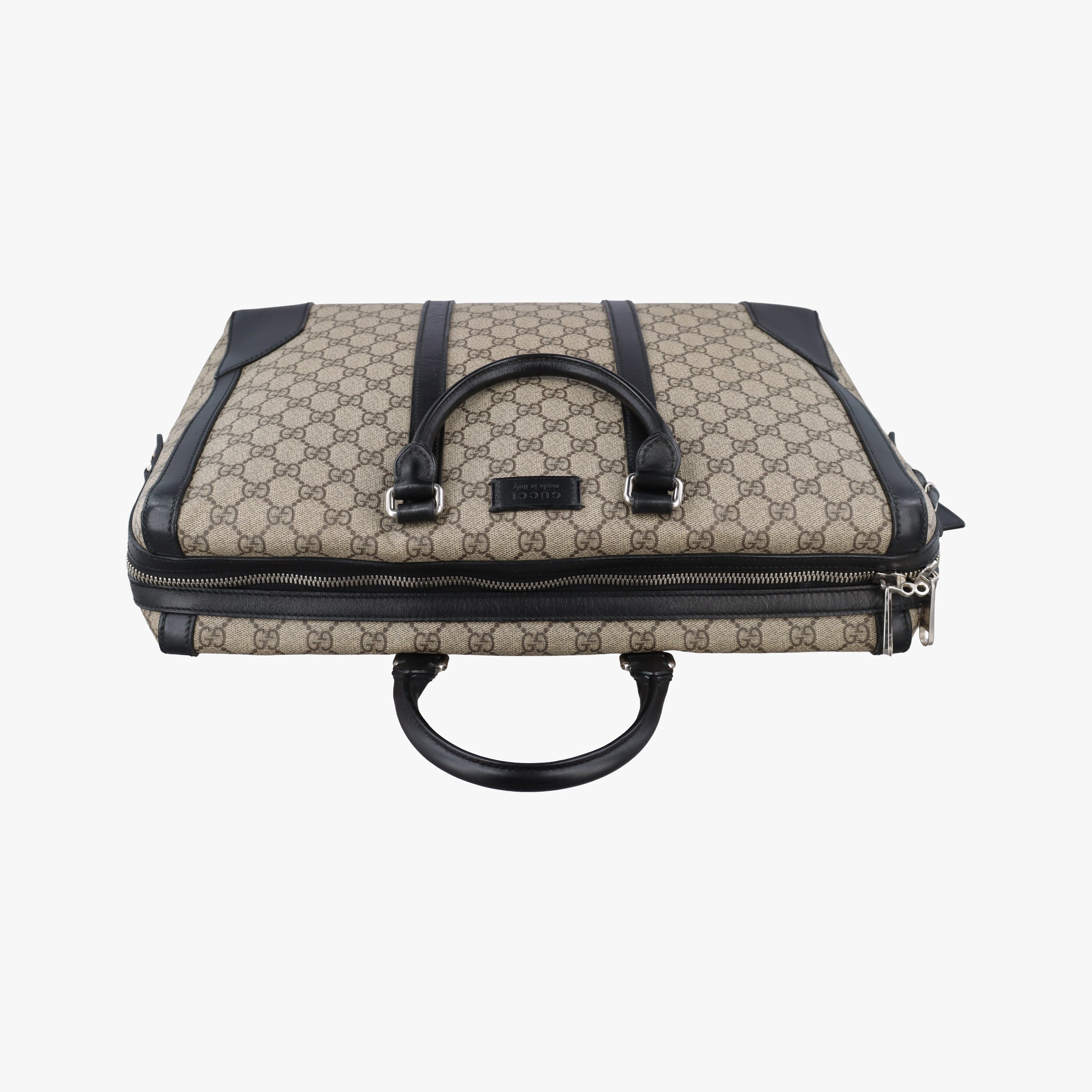 Pre-owned Gucci KALEIDO Beige×black PVC coated canvas×Leather 406384 handbag | stylenewstar
