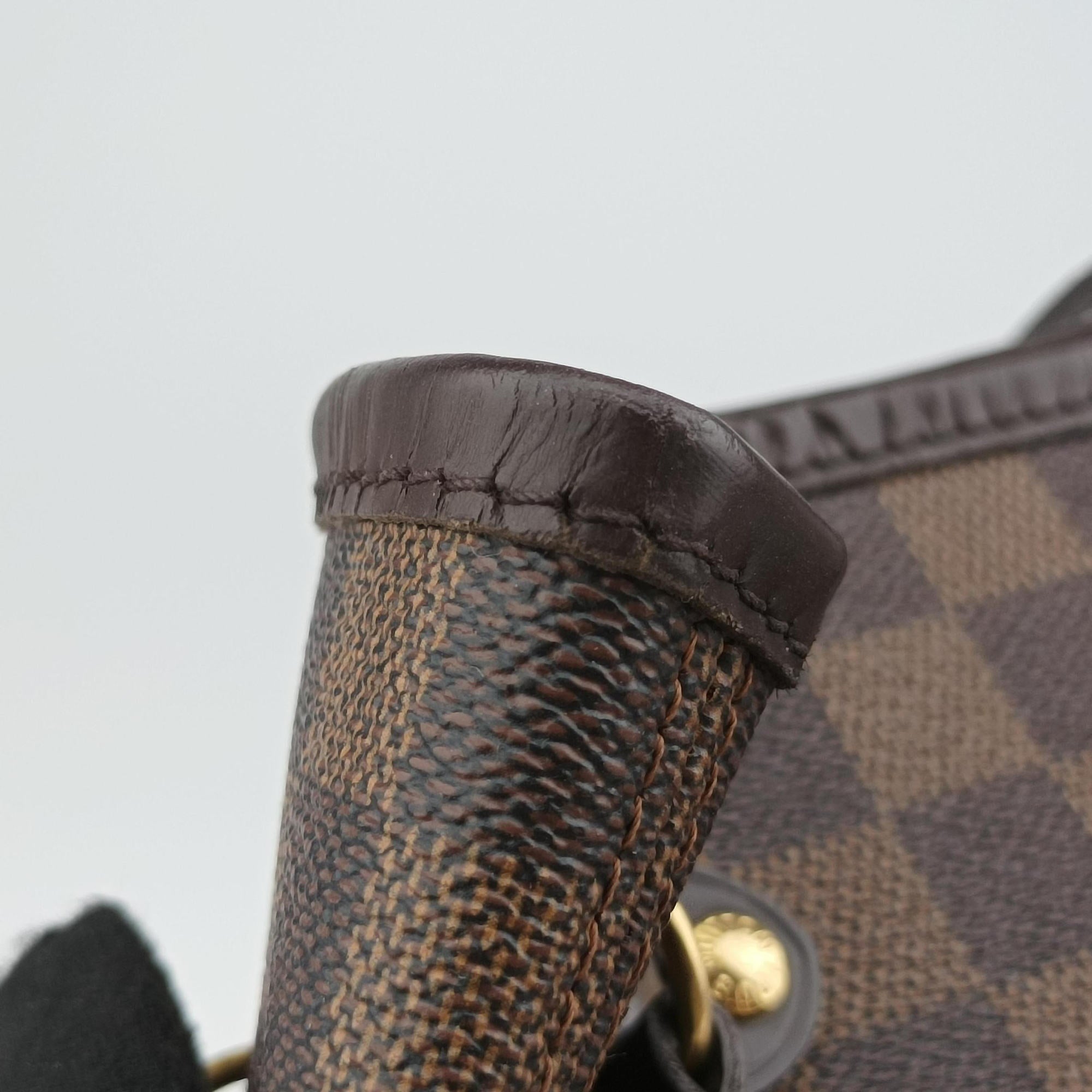 Pre-owned Louis Vuitton NEVERFULL MM EBENE Damier Canvas N51106 shoulderbag | stylenewstar