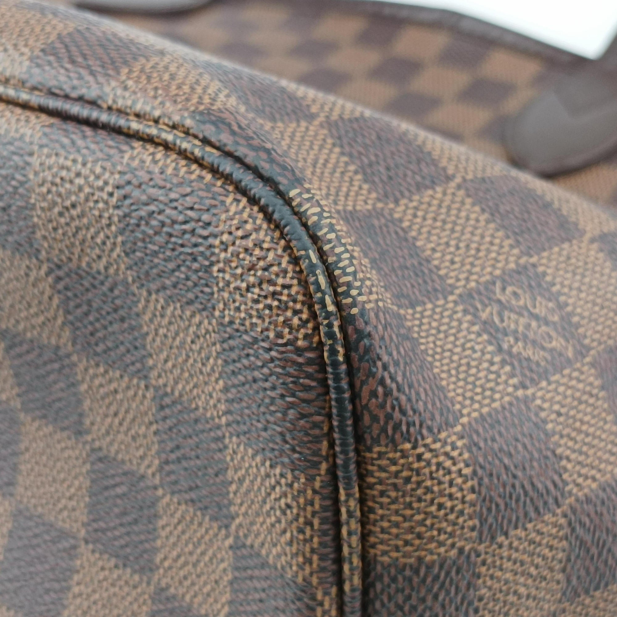 Pre-owned Louis Vuitton NEVERFULL MM EBENE Damier Canvas N51106 shoulderbag | stylenewstar