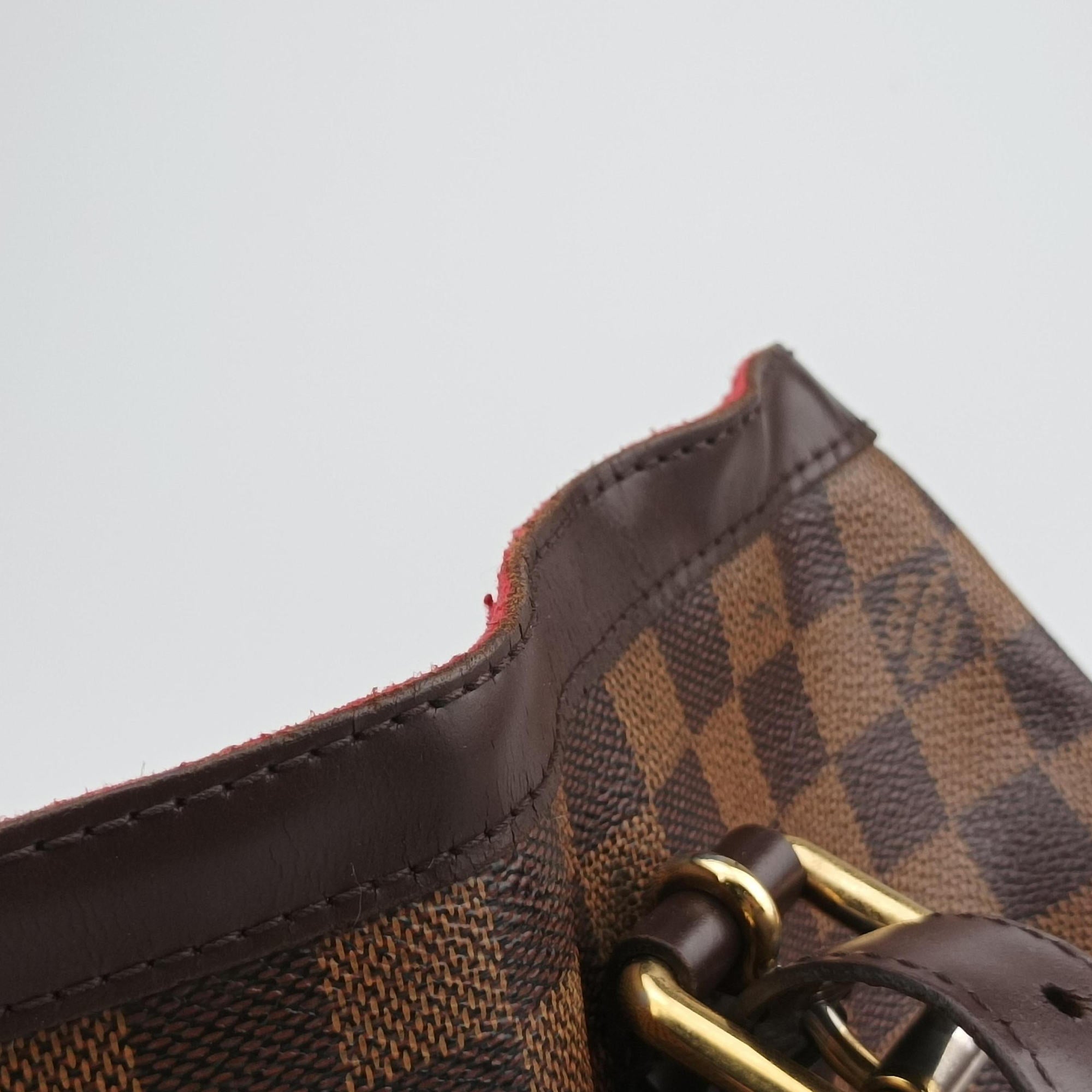 Pre-owned Louis Vuitton HAMPSTEAD MM EBENE Damier Canvas N51204 handbag | stylenewstar