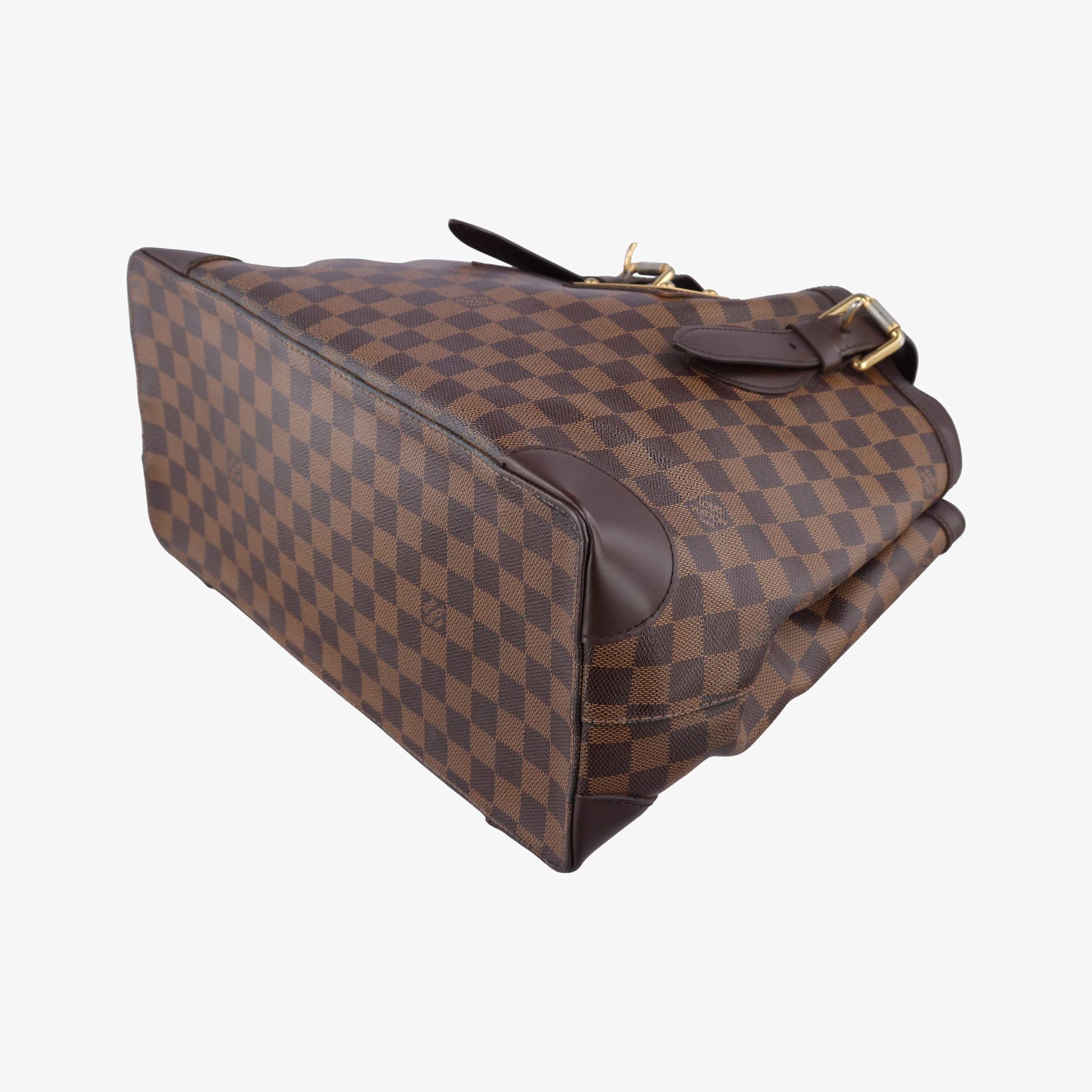 Pre-owned Louis Vuitton HAMPSTEAD MM EBENE Damier Canvas N51204 handbag | stylenewstar