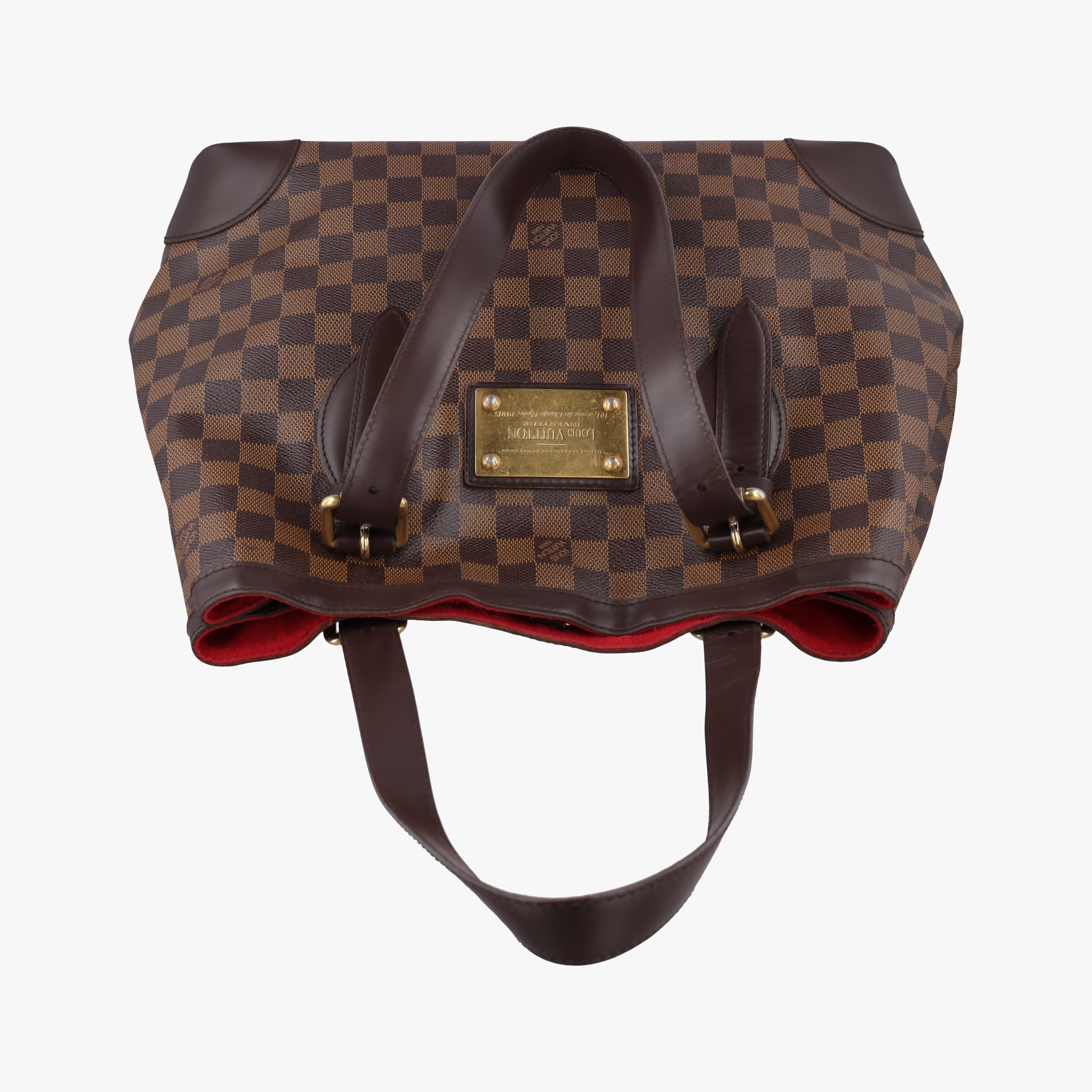 Pre-owned Louis Vuitton HAMPSTEAD MM EBENE Damier Canvas N51204 handbag | stylenewstar