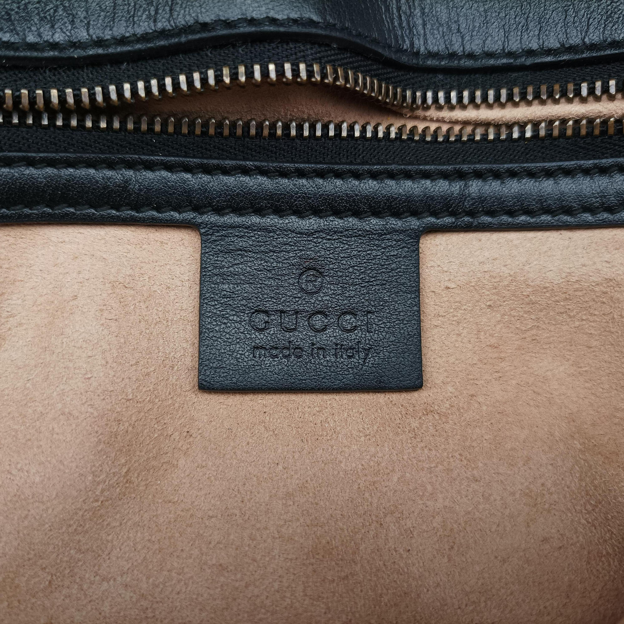 Pre-owned Gucci GG Marmont Black Leather 443497 shoulderbag | stylenewstar