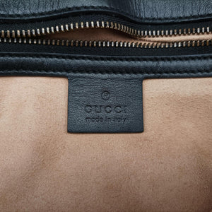 Pre-owned Gucci GG Marmont Black Leather 443497 shoulderbag | stylenewstar