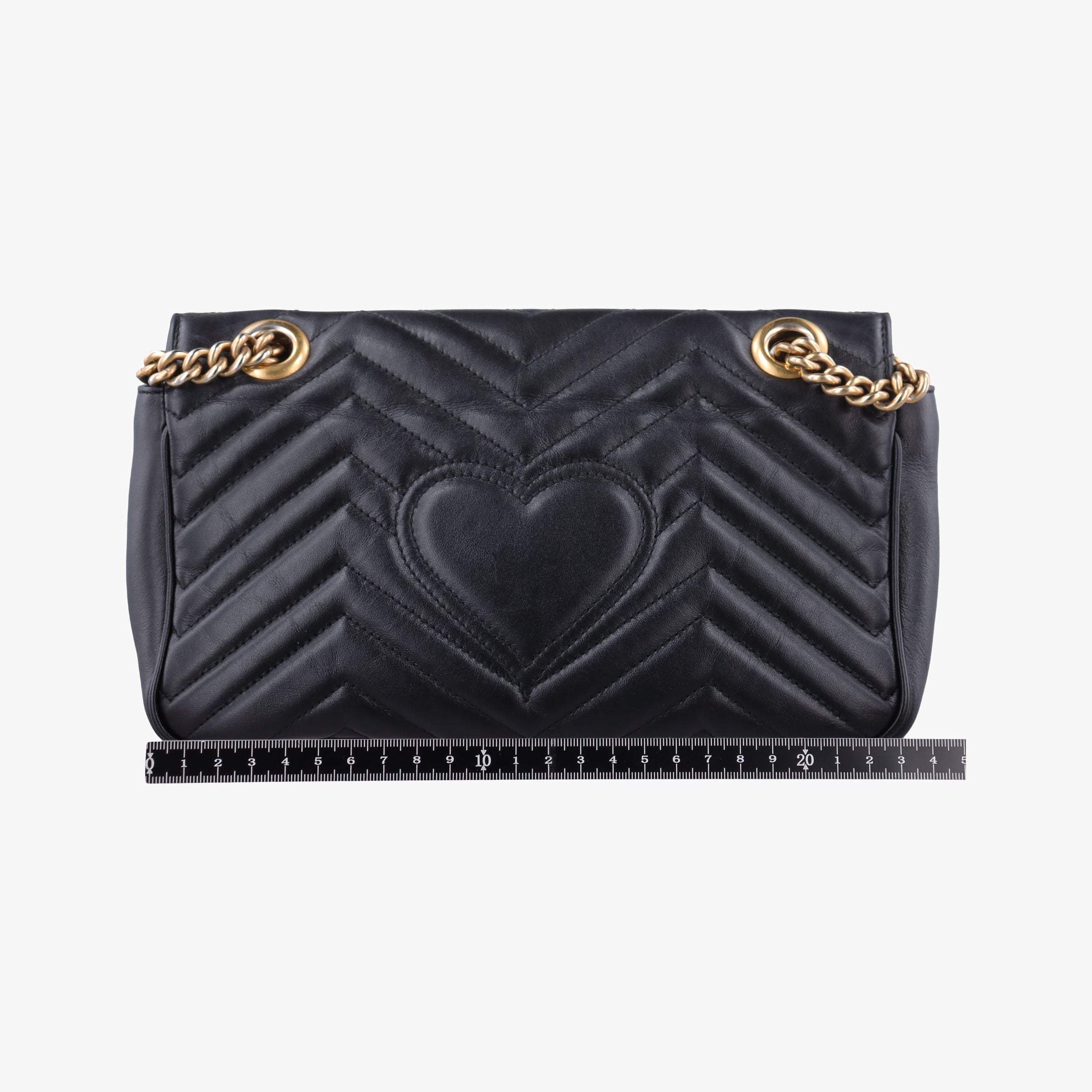 Pre-owned Gucci GG Marmont Black Leather 443497 shoulderbag | stylenewstar