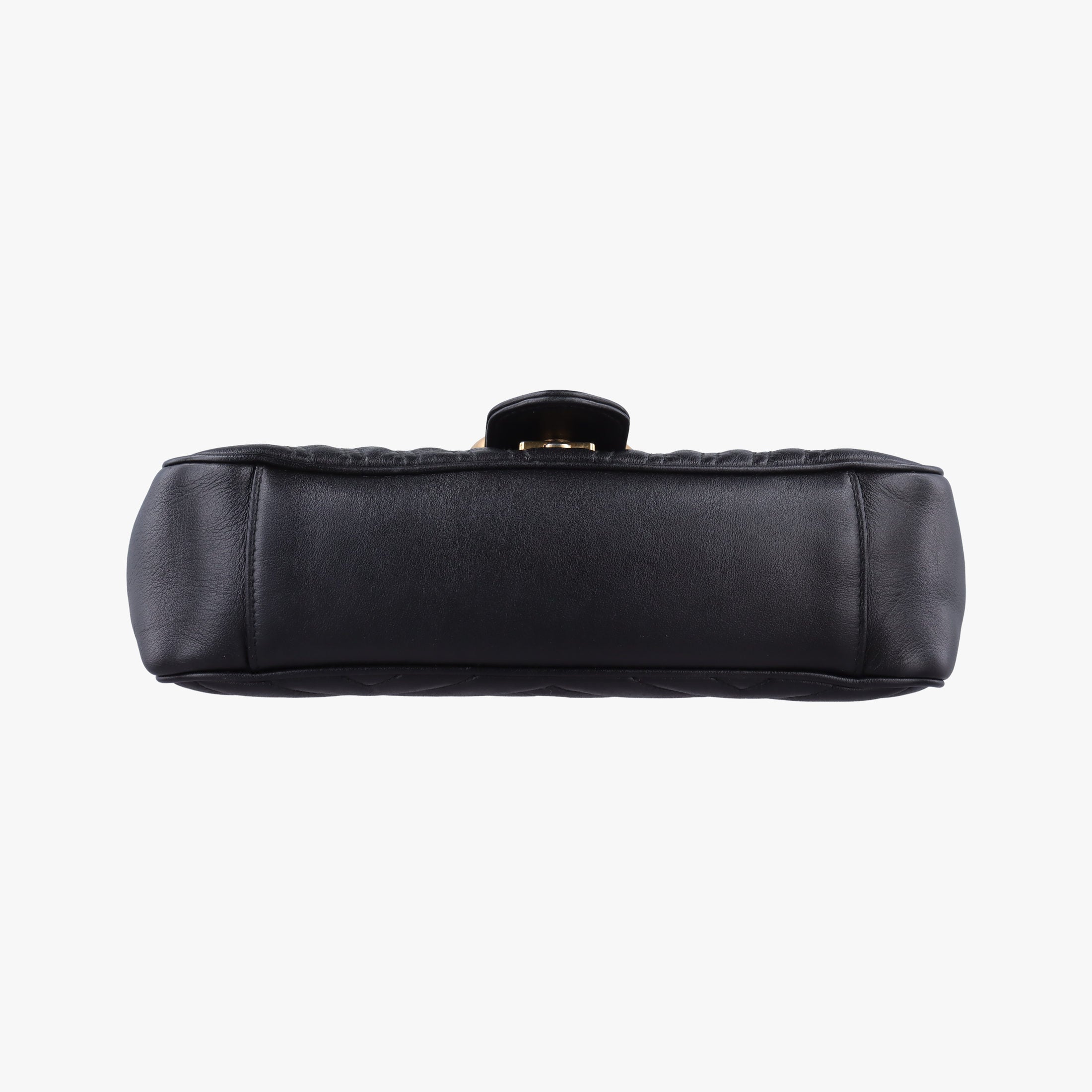 Pre-owned Gucci GG Marmont Black Leather 443497 shoulderbag | stylenewstar