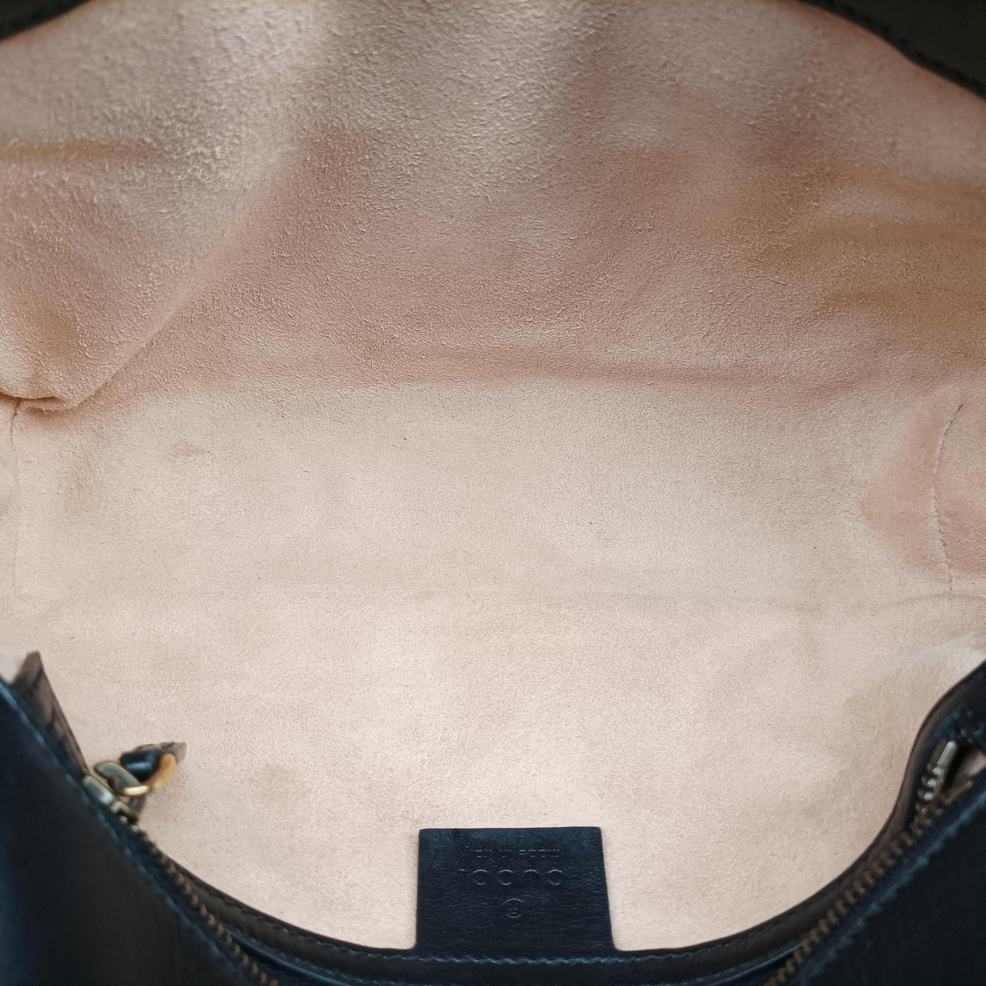 Pre-owned Gucci GG Marmont Black Leather 443497 shoulderbag | stylenewstar